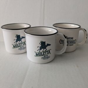 🍺 Jose Cuervo Glasses/ mugs ,set of 3. 2 are identical. See pics for designs.